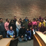 Group of people posing for a photo